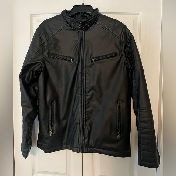G-Net Faux Leather Jacket - Picture 2 of 6